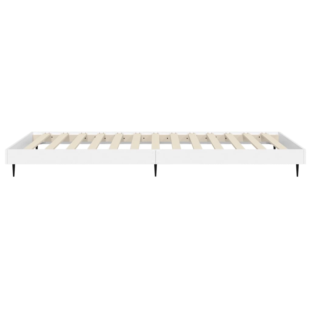 Cadre de lit sans matelas blanc 90x190 cm bois d'ingénierie - XIOS