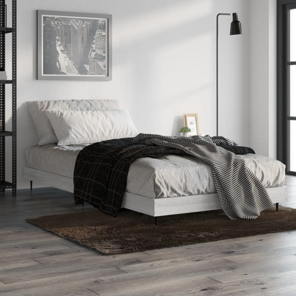 Cadre de lit sans matelas sonoma gris 90x190 cm - XIOS