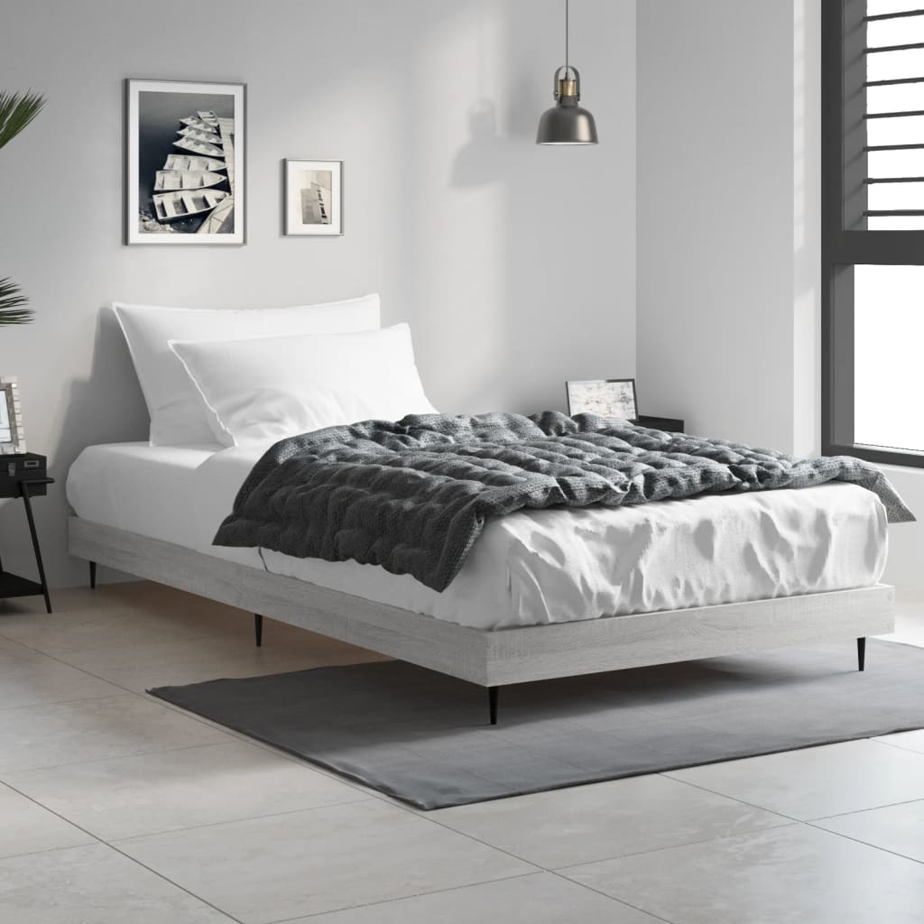 Cadre de lit sans matelas sonoma gris 90x190 cm - XIOS