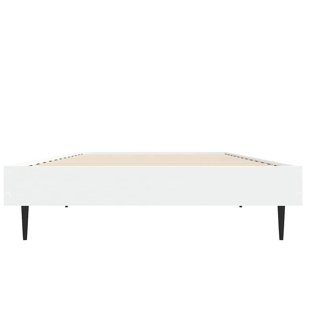 Cadre de lit sans matelas blanc 75x190 cm bois d'ingénierie - XIOS
