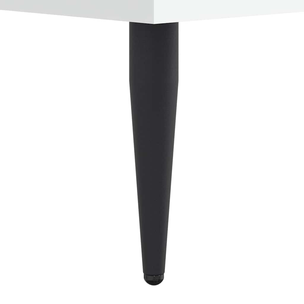 Cadre de lit sans matelas blanc 75x190 cm bois d'ingénierie - XIOS
