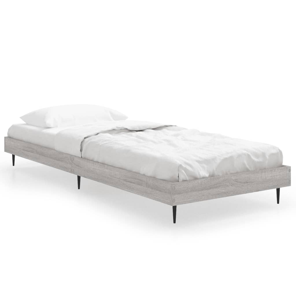 Cadre de lit sans matelas sonoma gris 75x190 cm - XIOS