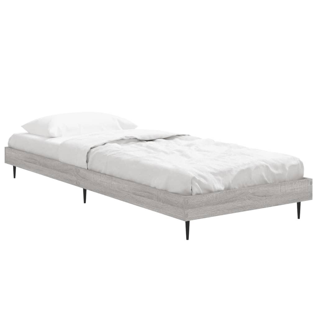 Cadre de lit sans matelas sonoma gris 75x190 cm - XIOS