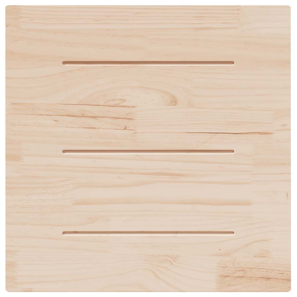 Dessus de table blanc 80x80x2,5 cm bois de pin massif - XIOS