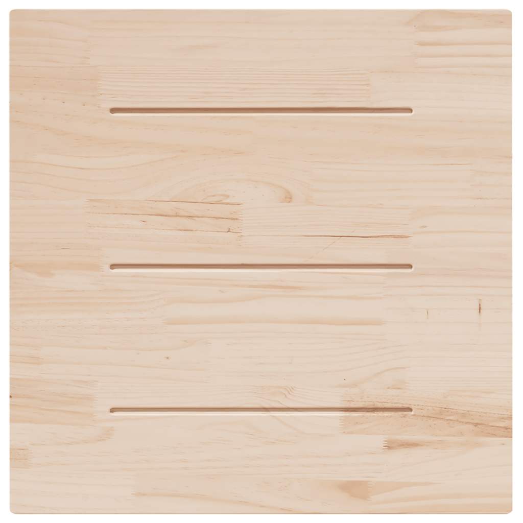 Dessus de table blanc 90x90x2,5 cm bois de pin massif - XIOS
