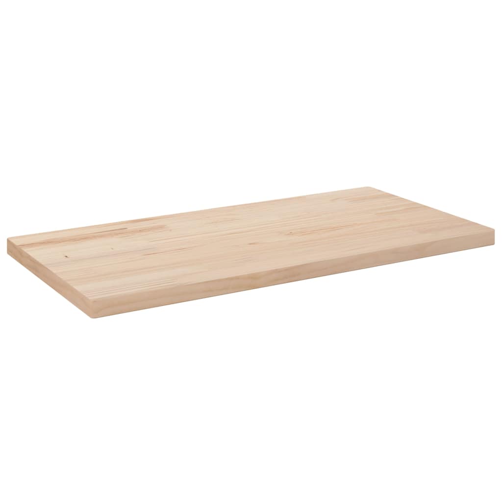 Dessus de table 80x40x2,5 cm bois de pin massif rectangulaire - XIOS