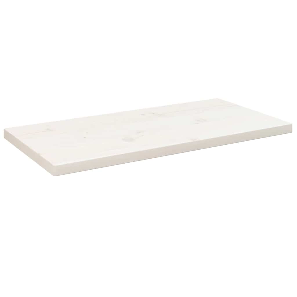 Dessus de table blanc 80x40x2,5 cm bois de pin massif - XIOS