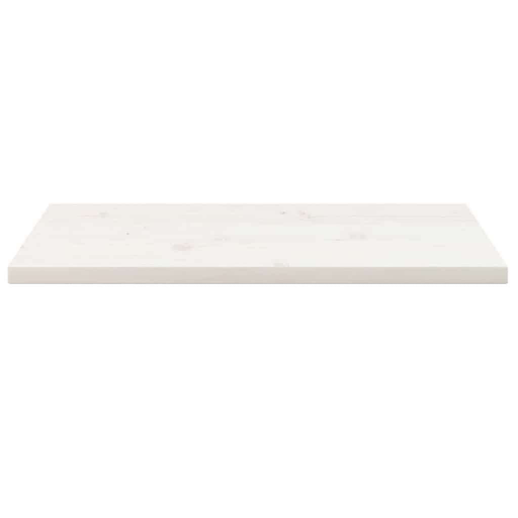 Dessus de table blanc 80x40x2,5 cm bois de pin massif - XIOS