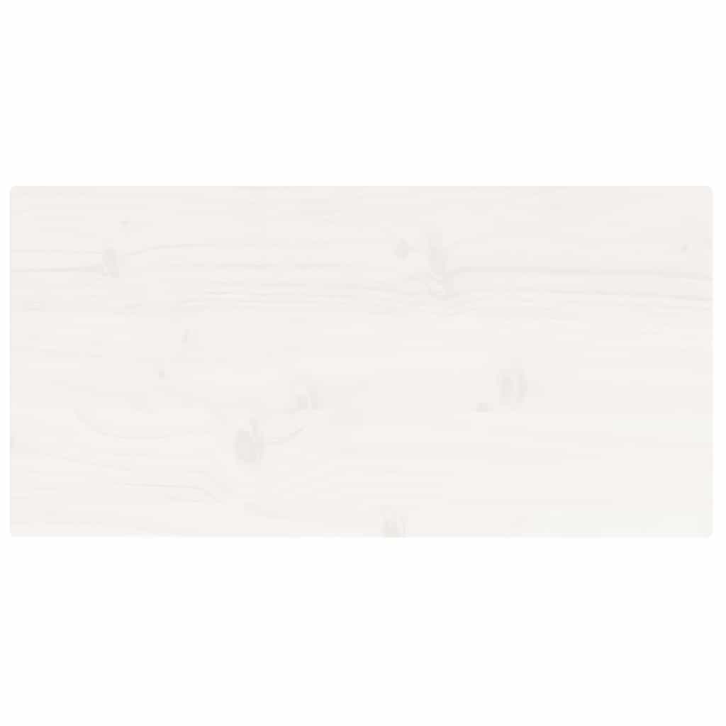 Dessus de table blanc 80x40x2,5 cm bois de pin massif - XIOS