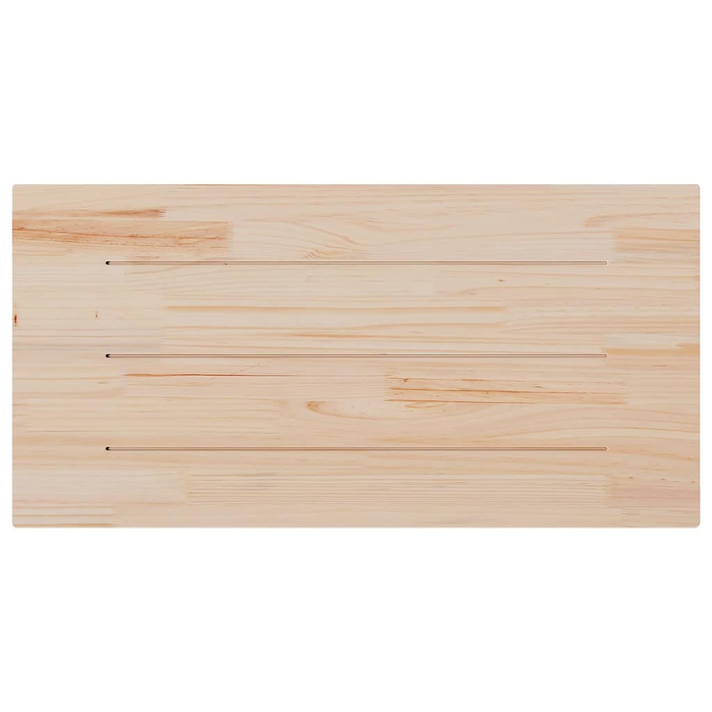 Dessus de table blanc 100x50x2,5 cm bois de pin massif - XIOS