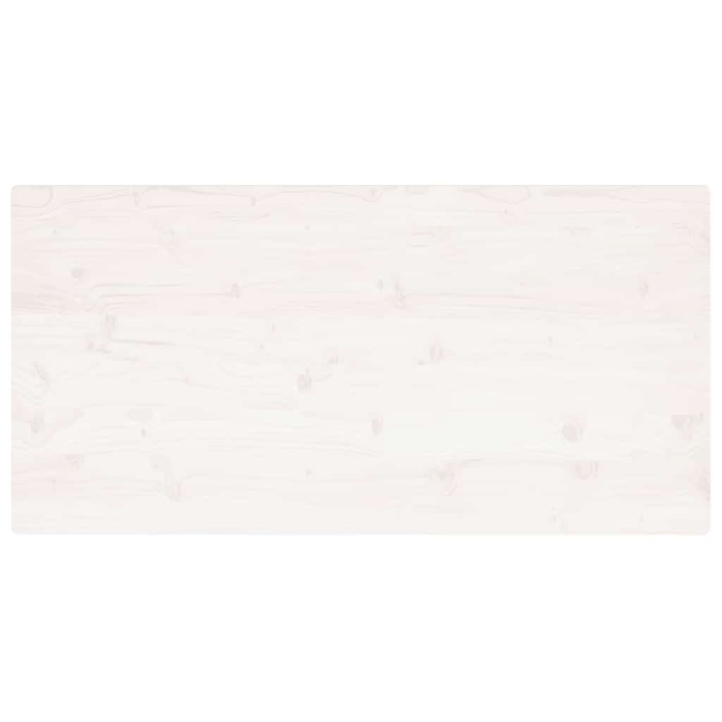 Dessus de table blanc 100x50x2,5 cm bois de pin massif - XIOS