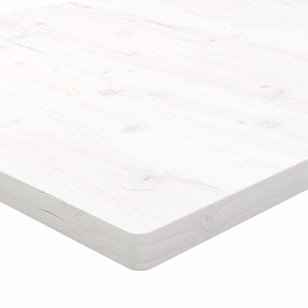 Dessus de table blanc 100x50x2,5 cm bois de pin massif - XIOS