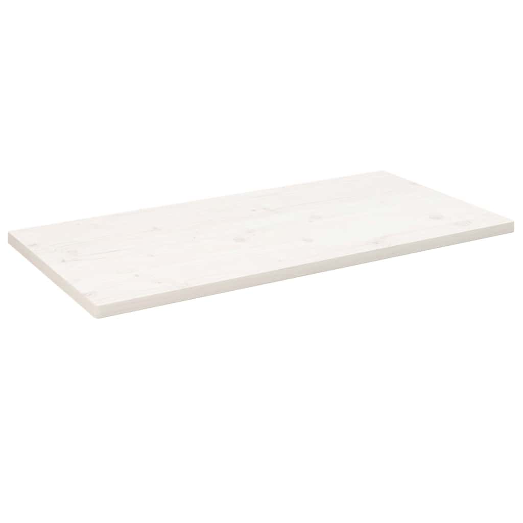 Dessus de table blanc 100x60x2,5 cm bois de pin massif - XIOS