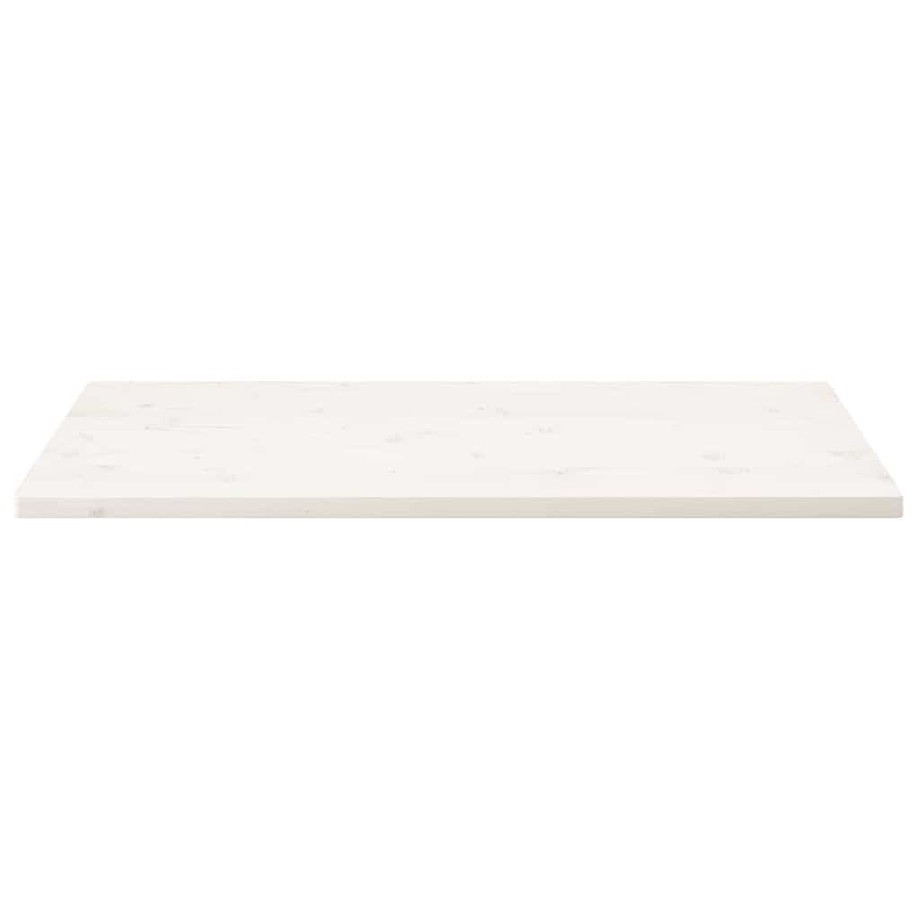 Dessus de table blanc 100x60x2,5 cm bois de pin massif - XIOS