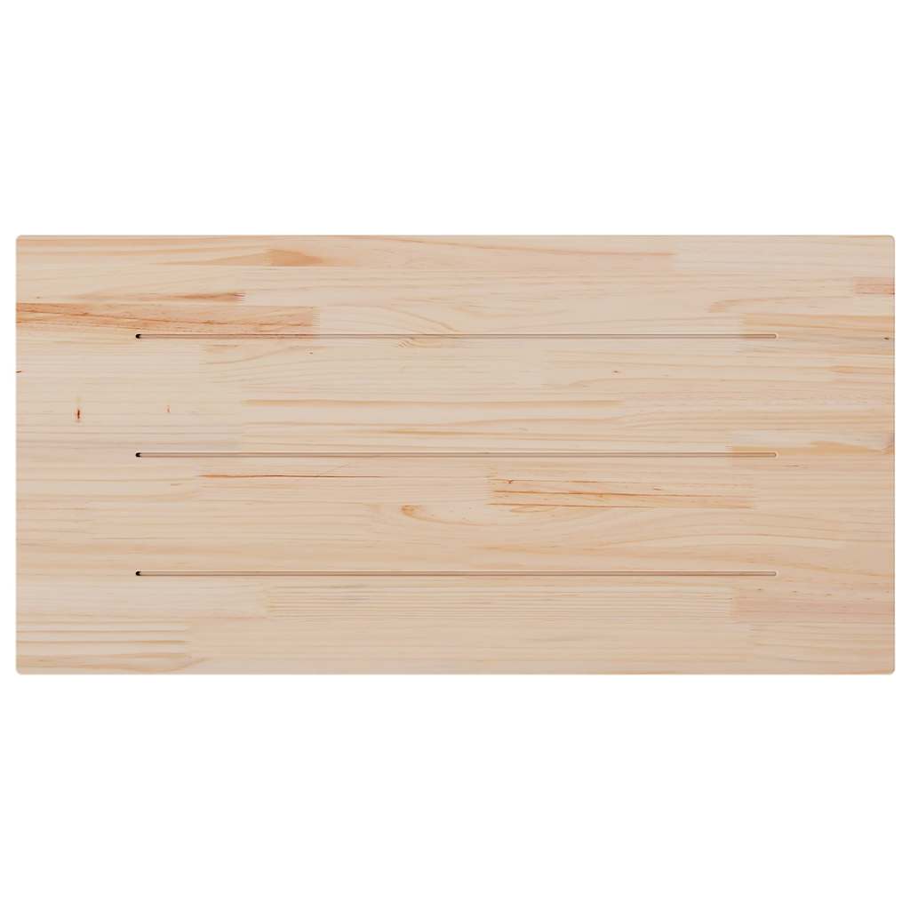 Dessus de table blanc 100x60x2,5 cm bois de pin massif - XIOS