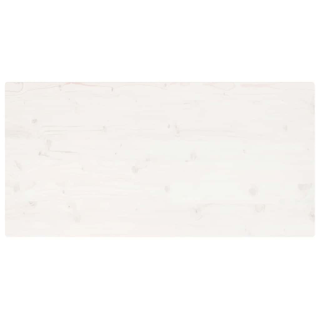 Dessus de table blanc 100x60x2,5 cm bois de pin massif - XIOS