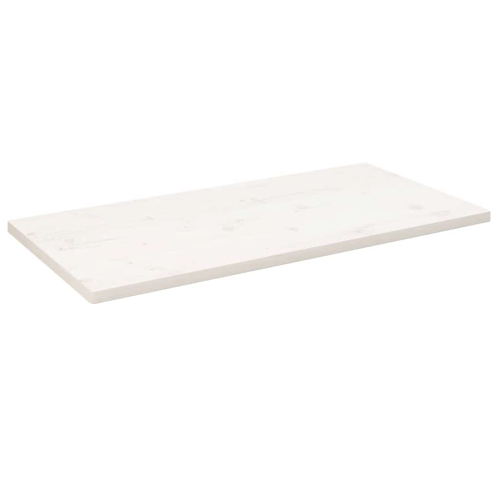 Dessus de table blanc 110x60x2,5 cm bois de pin massif - XIOS