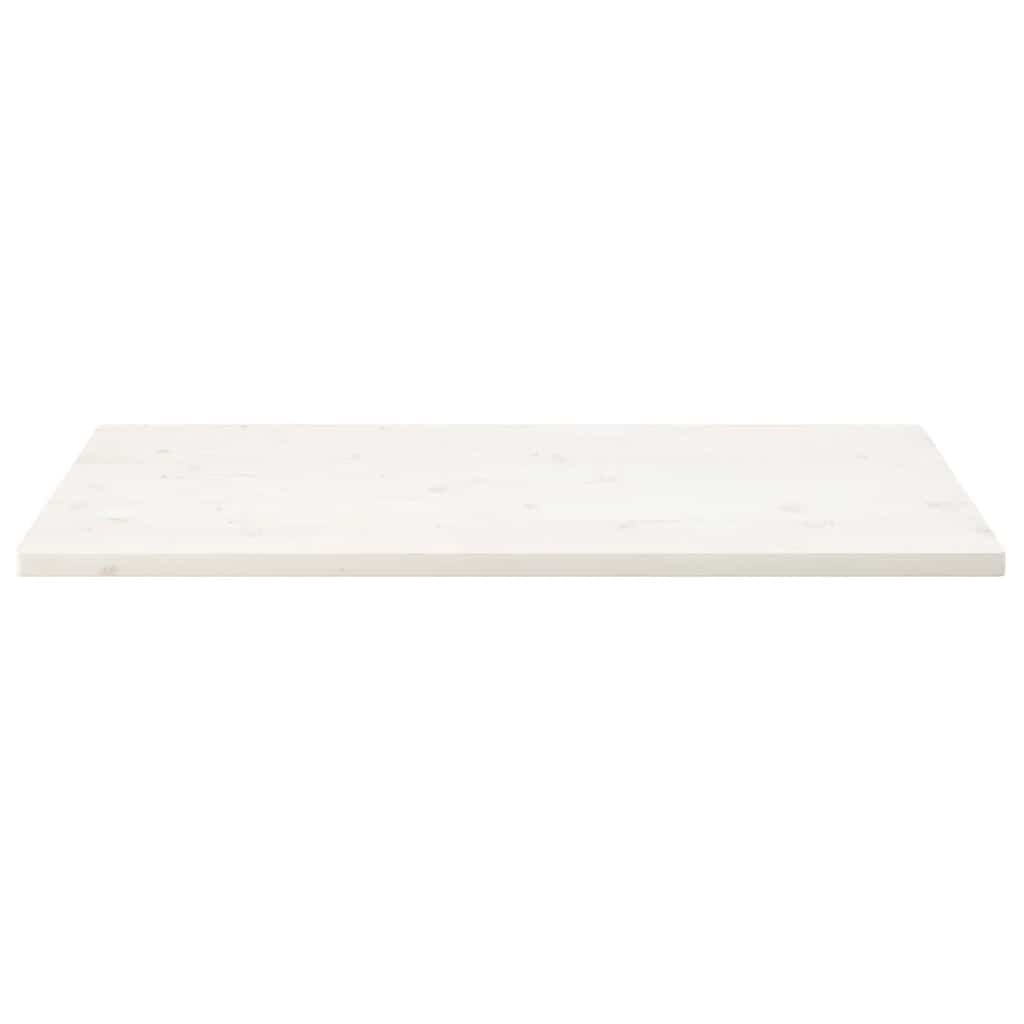 Dessus de table blanc 110x60x2,5 cm bois de pin massif - XIOS