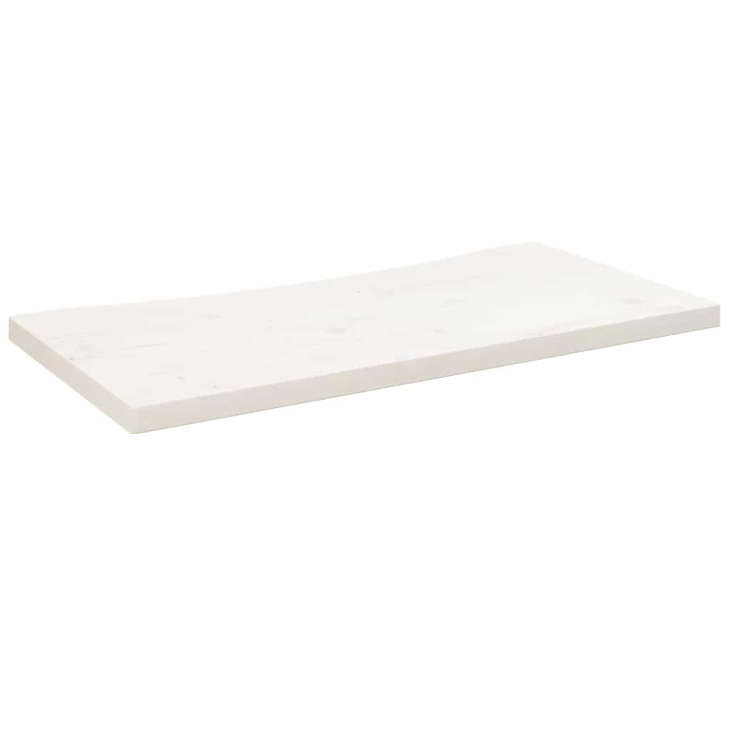 Dessus de bureau blanc 80x40x2,5 cm bois massif de pin - XIOS