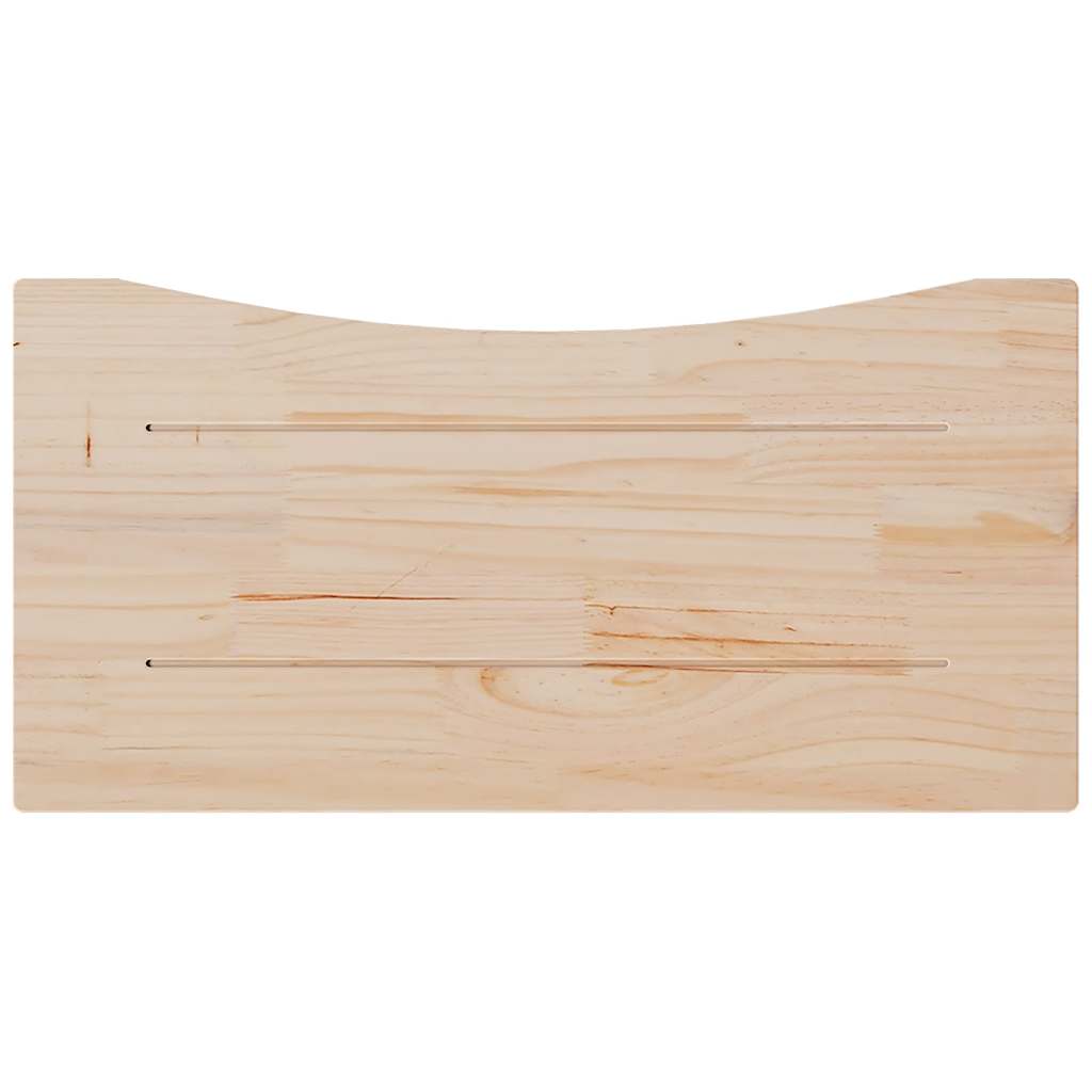 Dessus de bureau blanc 80x40x2,5 cm bois massif de pin - XIOS