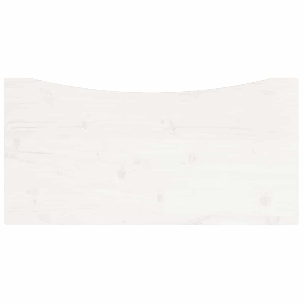 Dessus de bureau blanc 80x40x2,5 cm bois massif de pin - XIOS