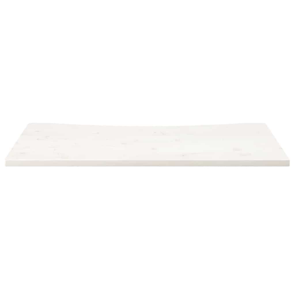 Dessus de bureau blanc 100x50x2,5 cm bois massif de pin - XIOS