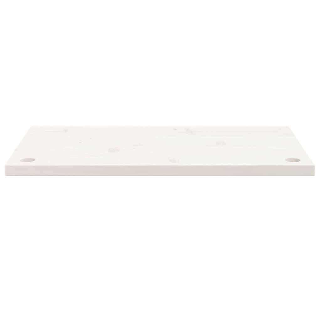 Dessus de bureau blanc 80x40x2,5 cm bois massif de pin - XIOS
