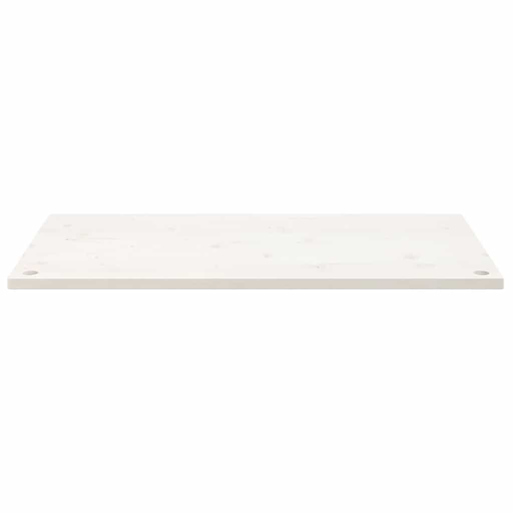 Dessus de bureau blanc 100x50x2,5 cm bois massif de pin - XIOS