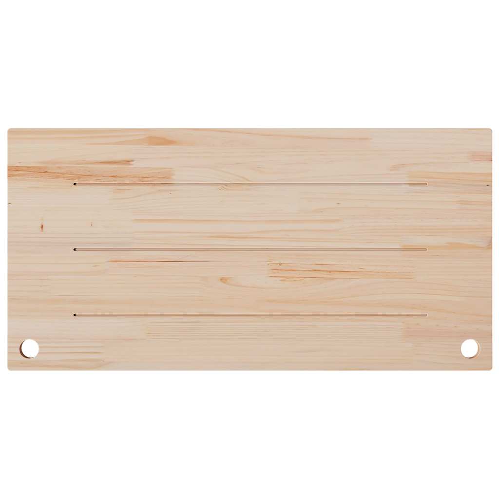 Dessus de bureau blanc 100x50x2,5 cm bois massif de pin - XIOS
