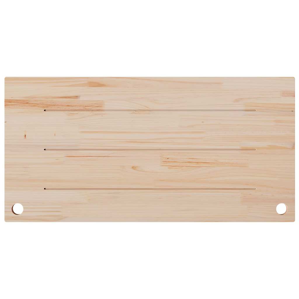 Dessus de bureau blanc 110x55x2,5 cm bois massif de pin - XIOS