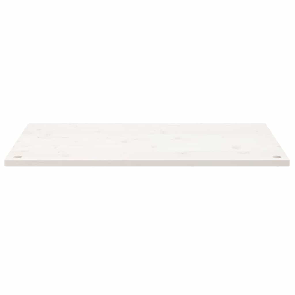 Dessus de bureau blanc 110x60x2,5 cm bois massif de pin - XIOS