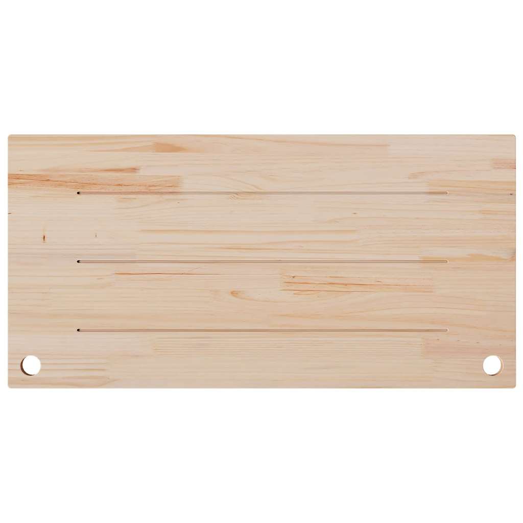 Dessus de bureau blanc 110x60x2,5 cm bois massif de pin - XIOS