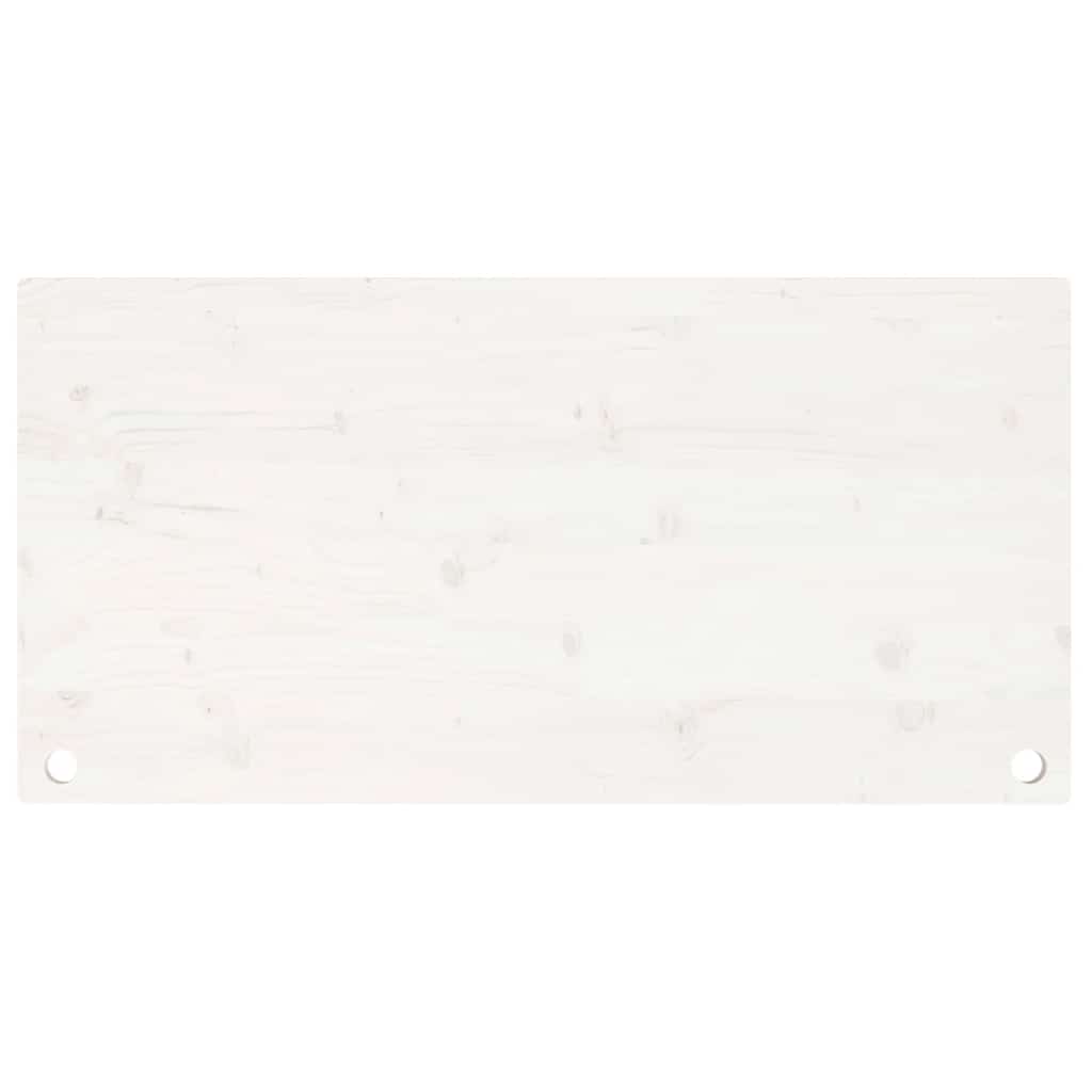 Dessus de bureau blanc 110x60x2,5 cm bois massif de pin - XIOS