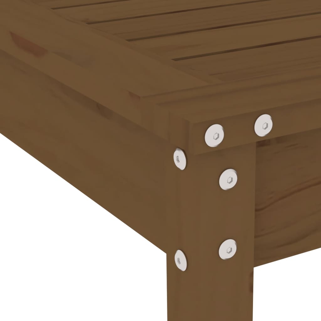 Ensemble de bistrot de jardin 3 pcs marron miel bois pin massif