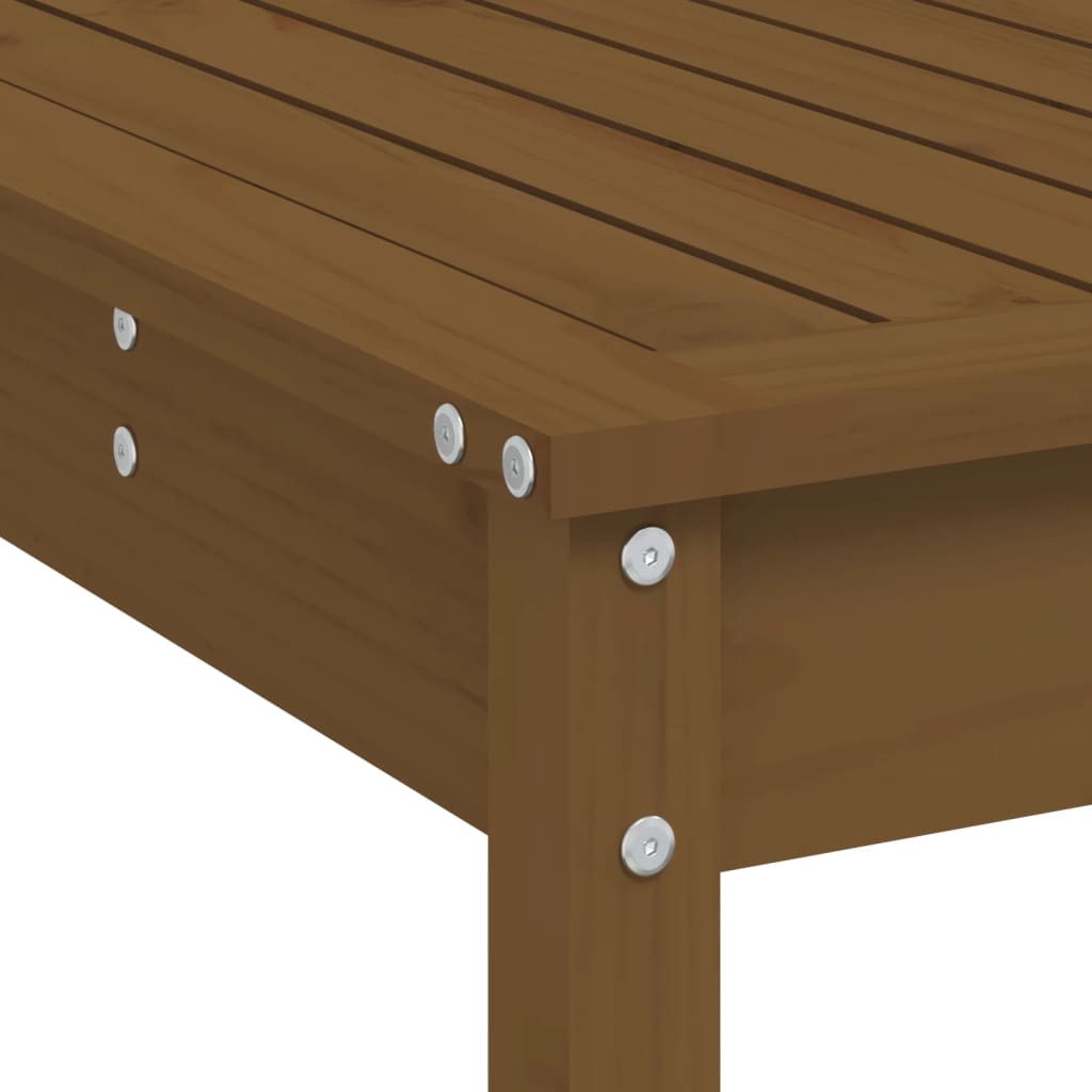 Ensemble de bar de jardin 3 pcs marron miel bois pin massif