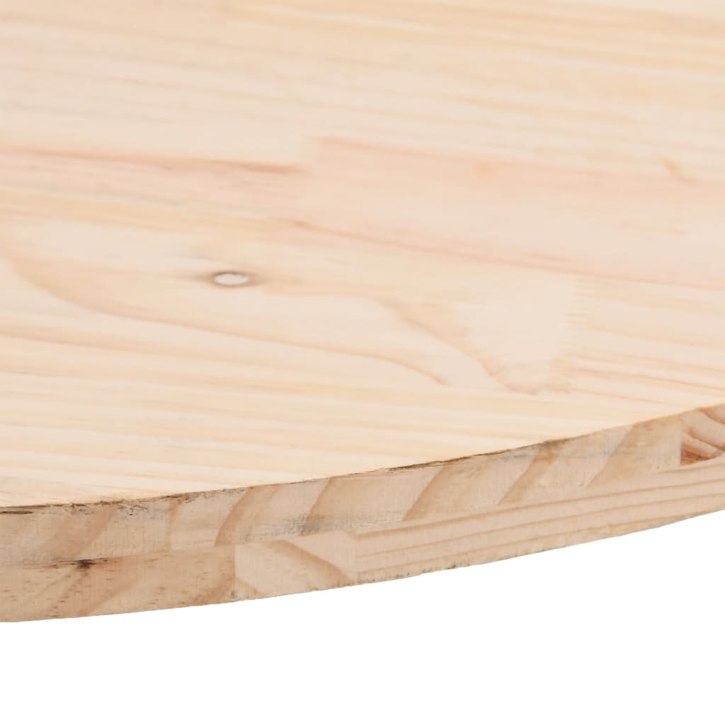 Plateau de table ovale en pin massif 70 x 35 x 2,5 cm - XIOS