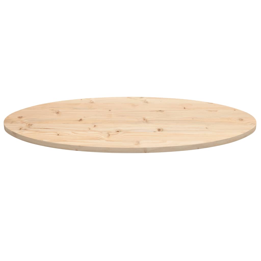 Dessus de table 100x50x2,5 cm bois de pin massif ovale - XIOS
