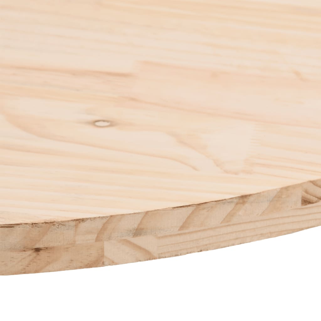 Dessus de table 100x50x2,5 cm bois de pin massif ovale - XIOS