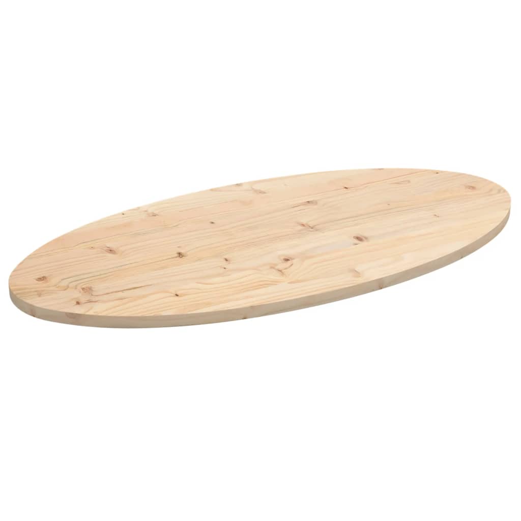 Dessus de table 110x55x2,5 cm bois de pin massif ovale - XIOS