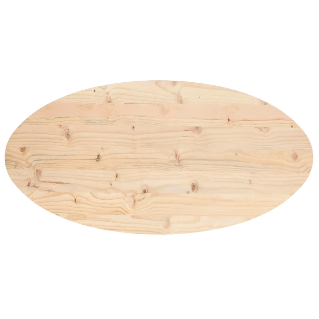 Dessus de table 110x55x2,5 cm bois de pin massif ovale - XIOS