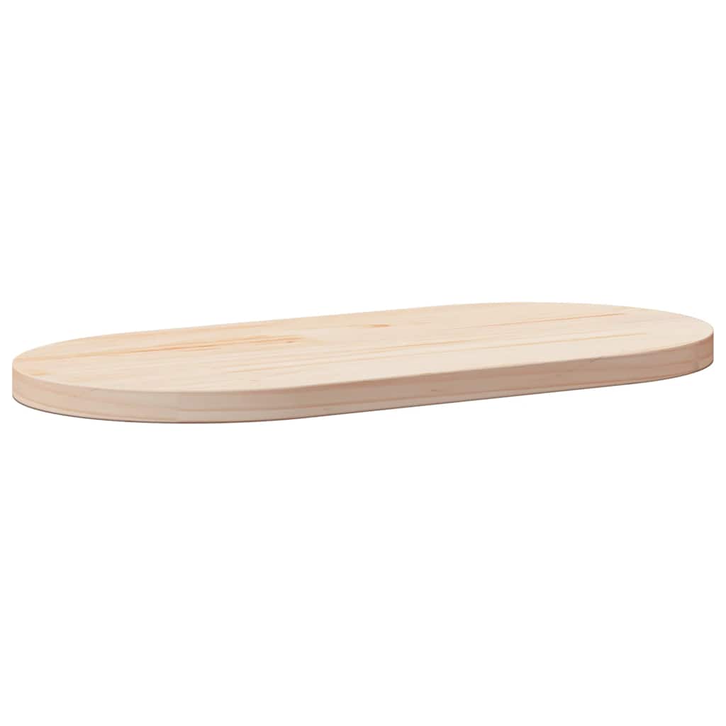 Plateau de table ovale en pin massif 70 x 35 x 2,5 cm - XIOS