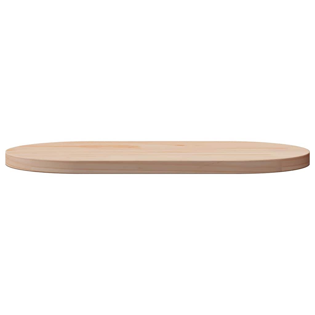 Plateau de table ovale en pin massif 70 x 35 x 2,5 cm - XIOS