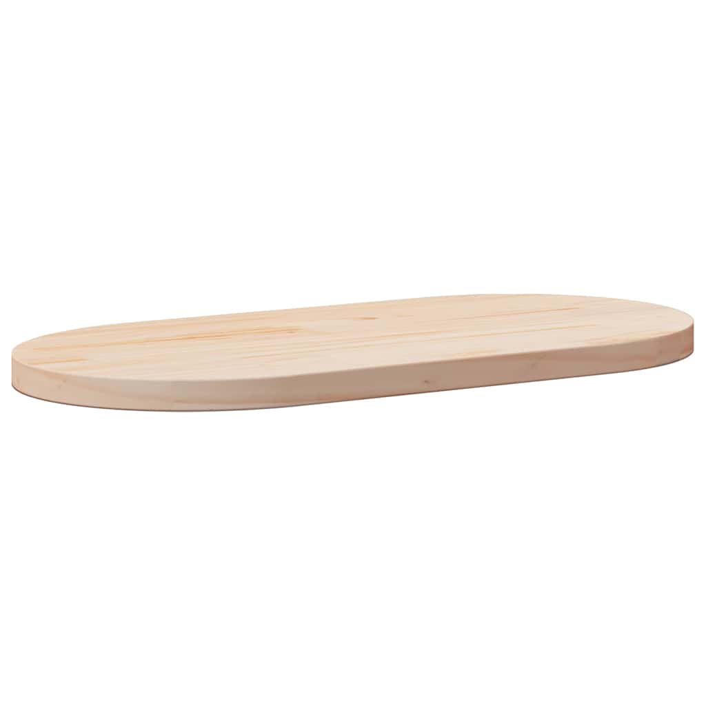 Dessus de table 80x40x2,5 cm bois de pin massif ovale - XIOS