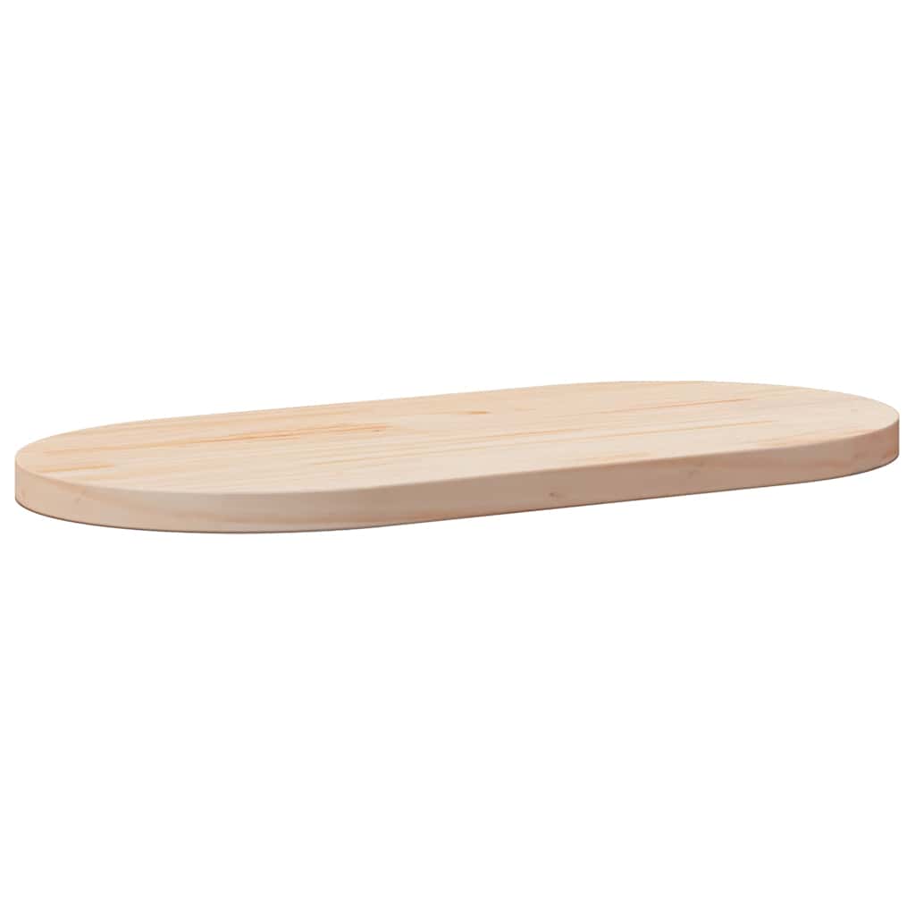 Dessus de table 90x45x2,5 cm bois de pin massif ovale - XIOS