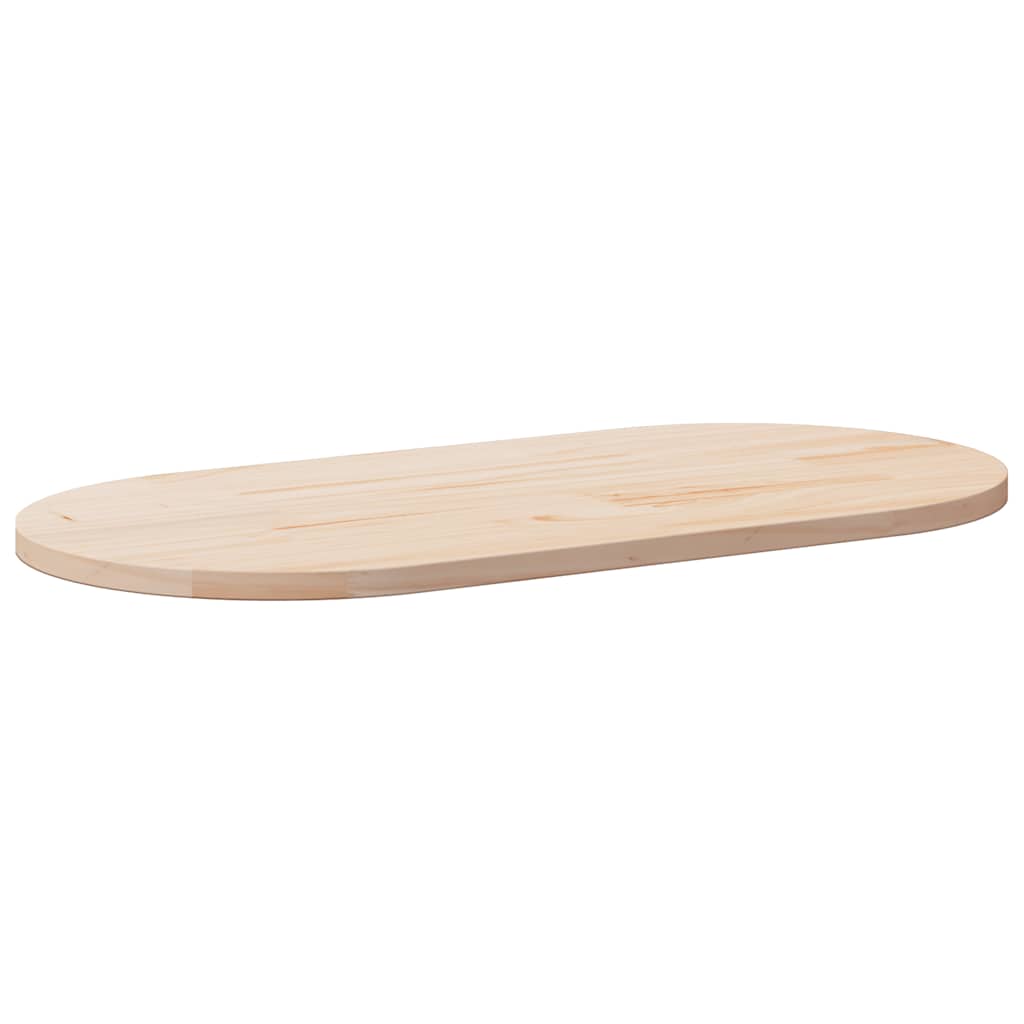 Dessus de table 100x50x2,5 cm bois de pin massif ovale - XIOS