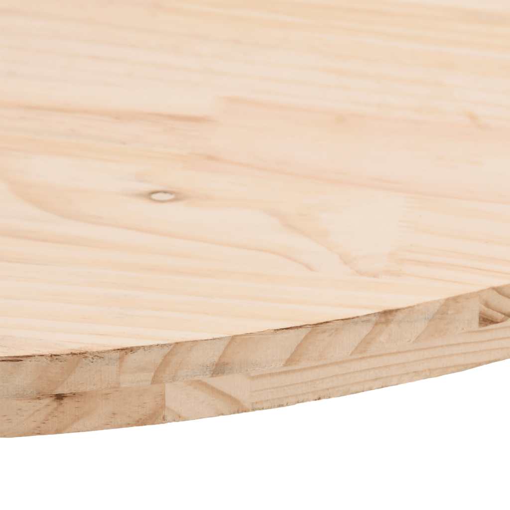 Dessus de table 100x50x2,5 cm bois de pin massif ovale - XIOS