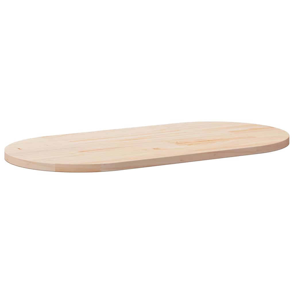 Plateau de table 110x55x2,5 cm Bois massif Pin Ovale