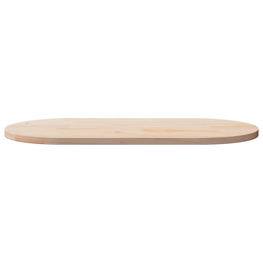 Dessus de table 110x55x2,5 cm bois de pin massif ovale - XIOS