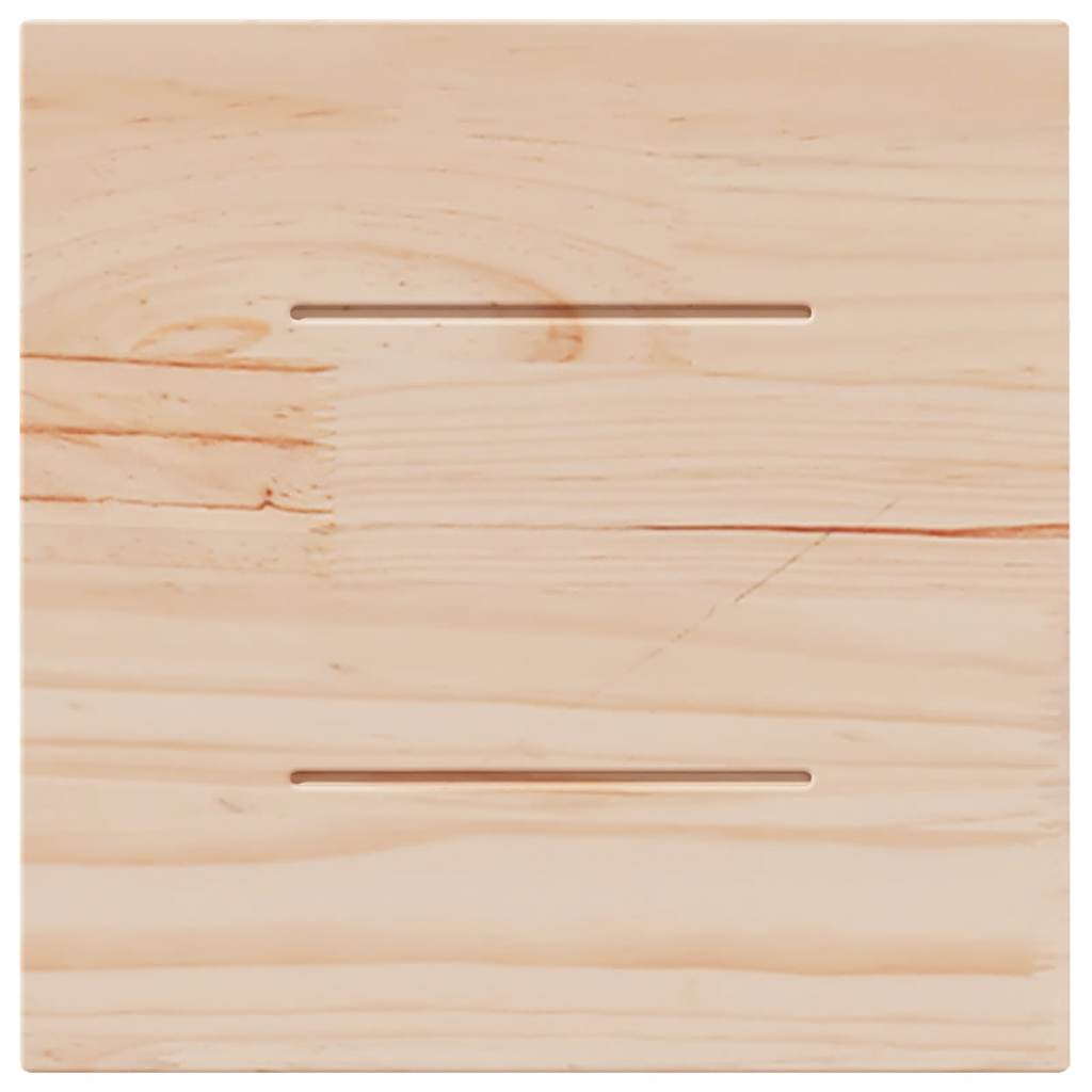 Dessus de table blanc 40x40x2,5 cm bois de pin massif - XIOS