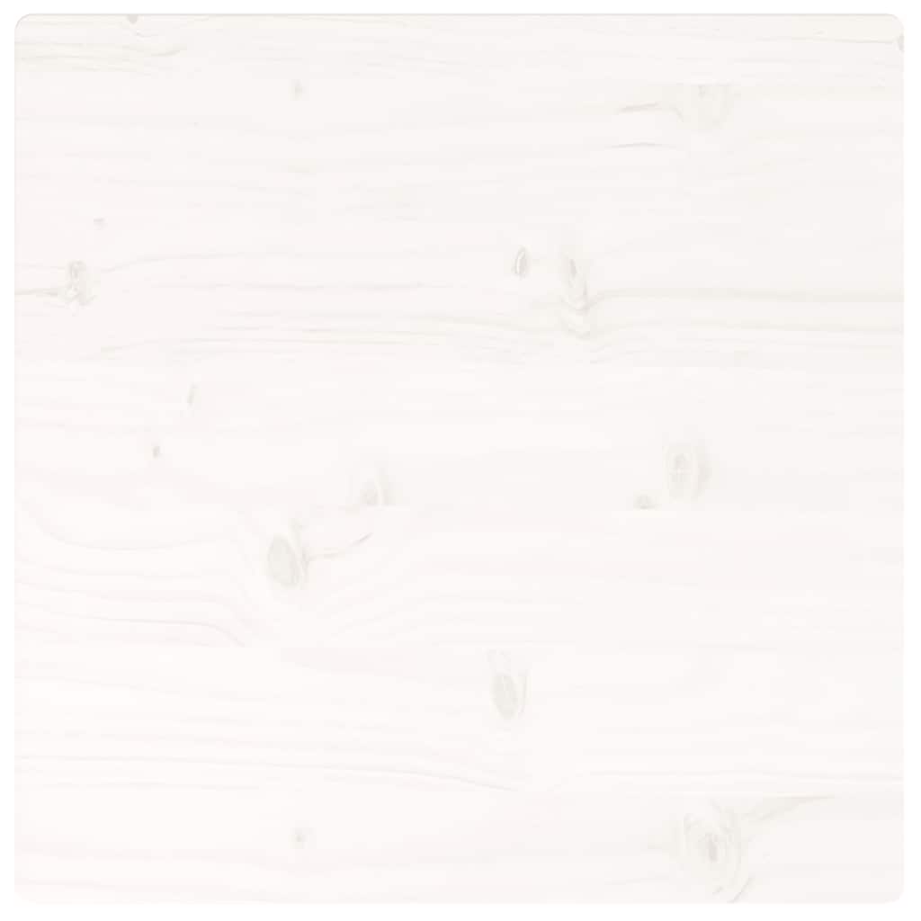 Dessus de table blanc 50x50x2,5 cm bois de pin massif - XIOS